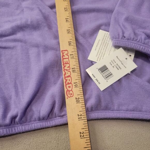 NWT Beyond Yoga Wrapped Up Pullover Top Purple Size XL - Picture 4 of 7